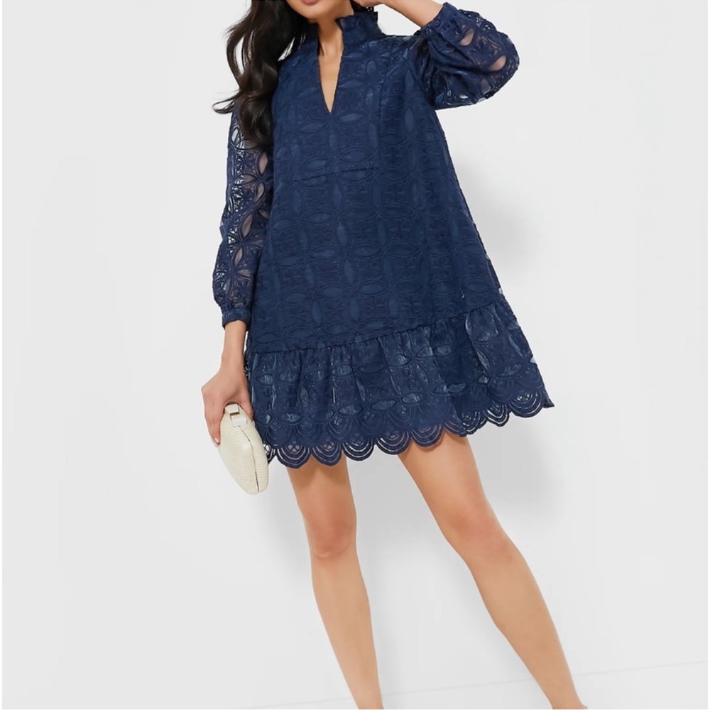 Brand New. Tuckernuck Navy Long Sleeve Dress